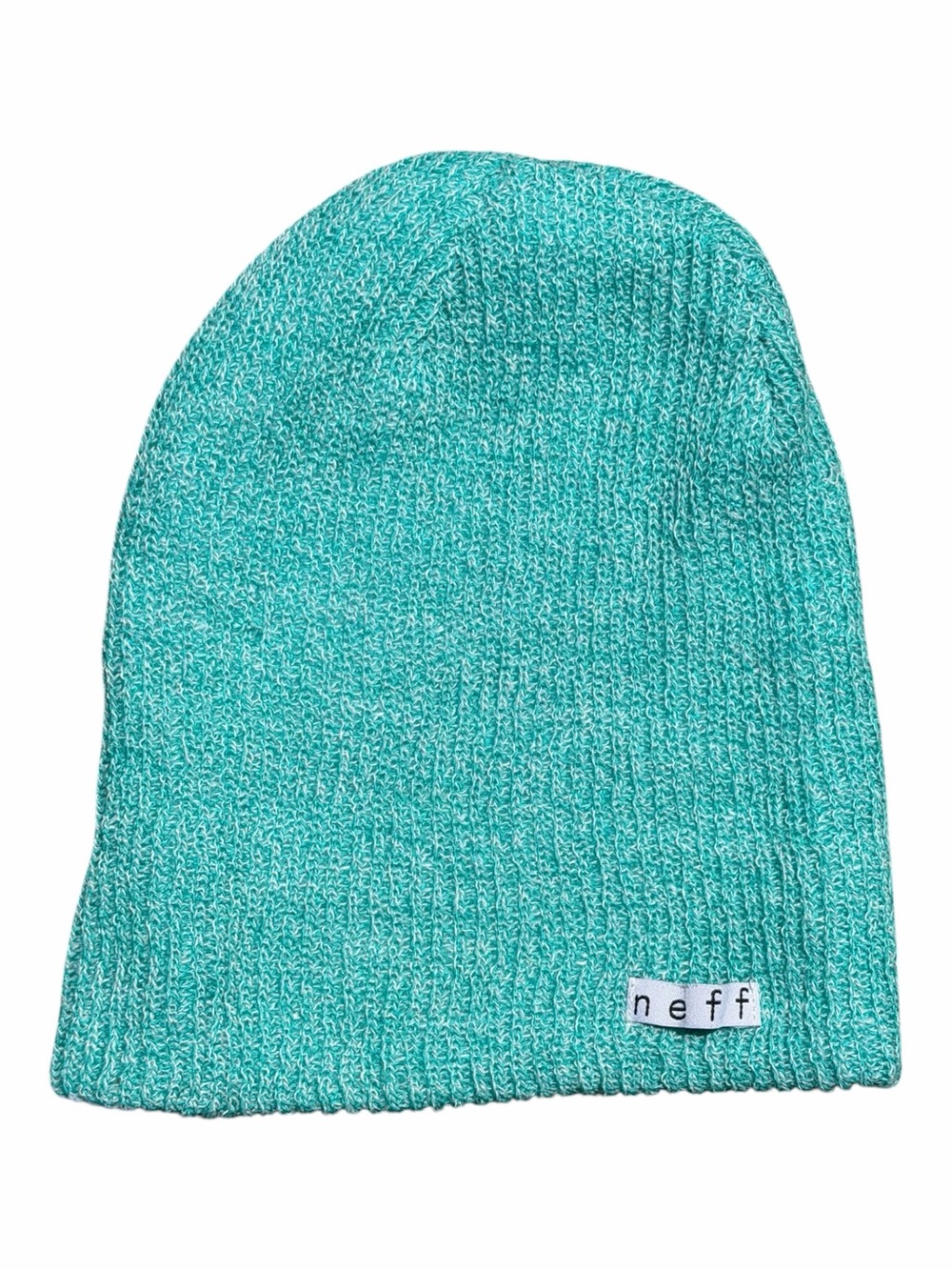 Neff Daily Reversible Teal White Heather Knit Beanie Unisex Streetwear Hat